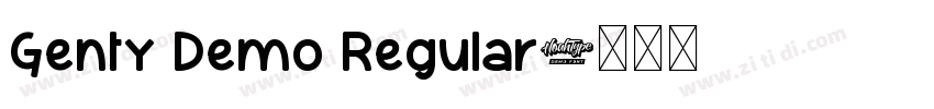 Genty Demo Regular字体转换